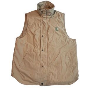 VTG Nikken Vest Mens Medium Khaki Padded Outdoor Camping Hiking Thermowear